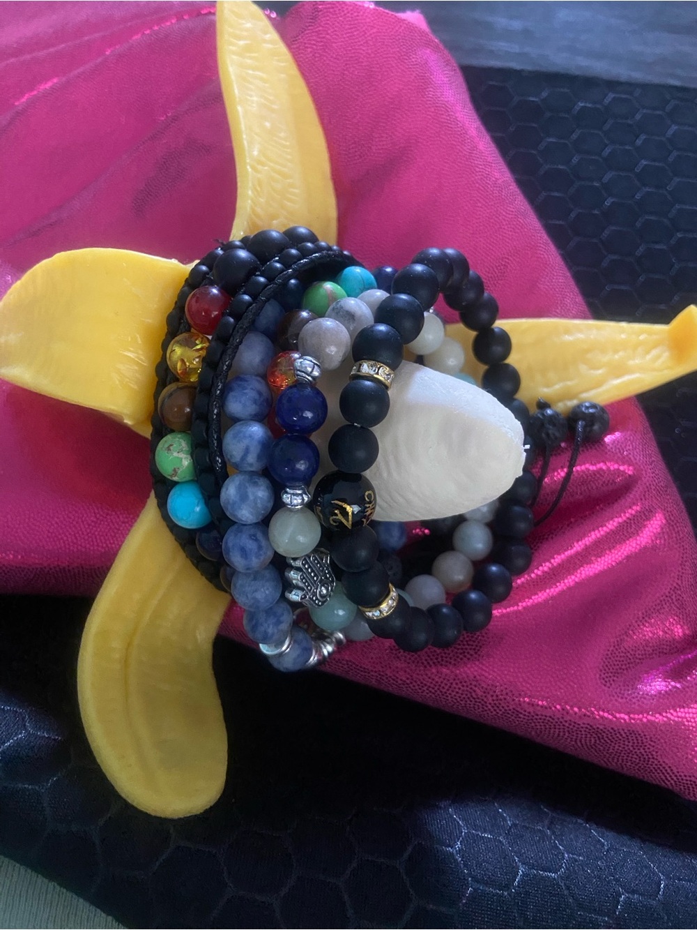 BRAND NEW Multicolor Beaded Stackable Women's Bracelet Set